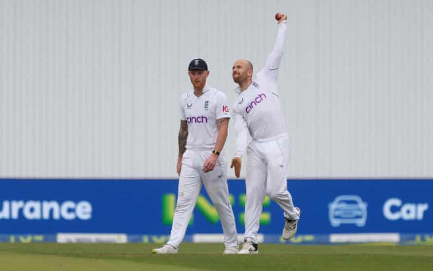 On comes Jack Leach.