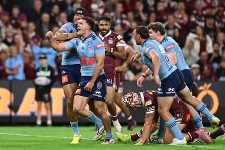 Nathan Cleary set the tone early for the Blues.