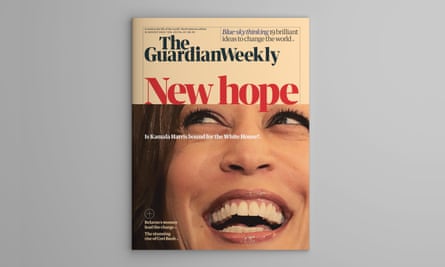 The cover of the North America edition of Guardian Weekly