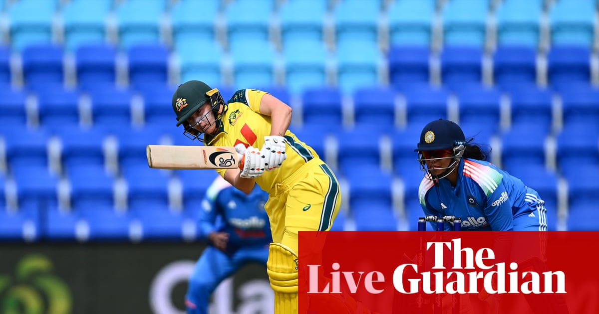 Australia v India: third women's one-day cricket international live