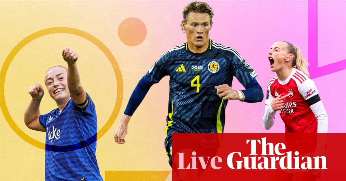 World Cup qualifiers, WSL updates and football news matchday live