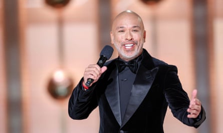 Comedian Jo Koy performs at the Golden Globe awards.