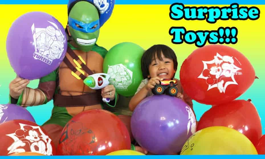 Youtube S Highest Earner Seven Year Old Makes 17 3m In A Year Youtube The Guardian