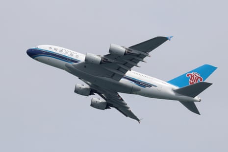 A China Southern plane takes off from Sydney airport