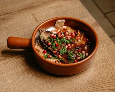 The fattet aubergine at Kinz:' light, sharp and refreshing.'