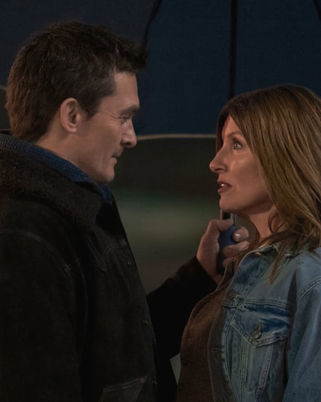 Rupert Friend as Patrick and Sharon Horgan as Alex in Youth.