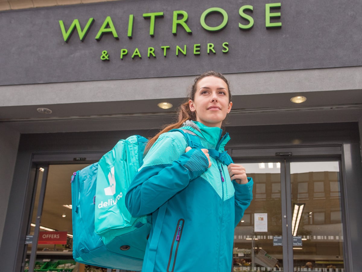 Waitrose Enlists Deliveroo To Help Take On M S And Ocado Business The Guardian