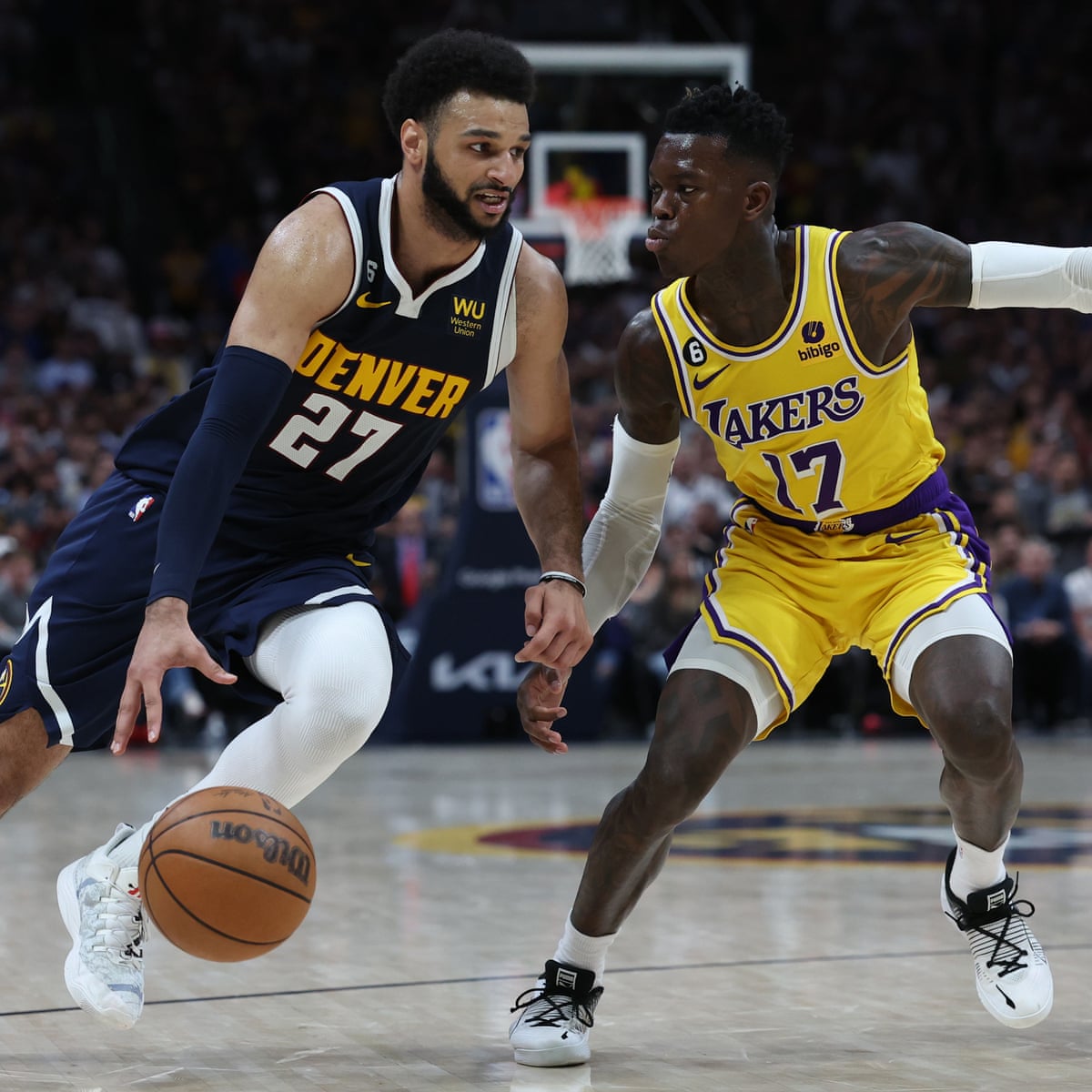 Nuggets two wins from NBA finals after Murray's 23-point fourth tames Lakers | NBA | The Guardian