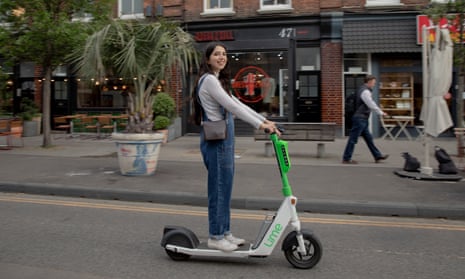 Sirin Kale tries out an e-scooter in London.