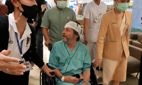 Australian man Keith Davis at Samitivej Srinakarin Hospital in Bangkok, Thailand