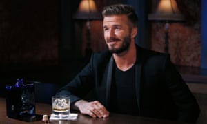 David Beckham with his Haig Club whisky.
