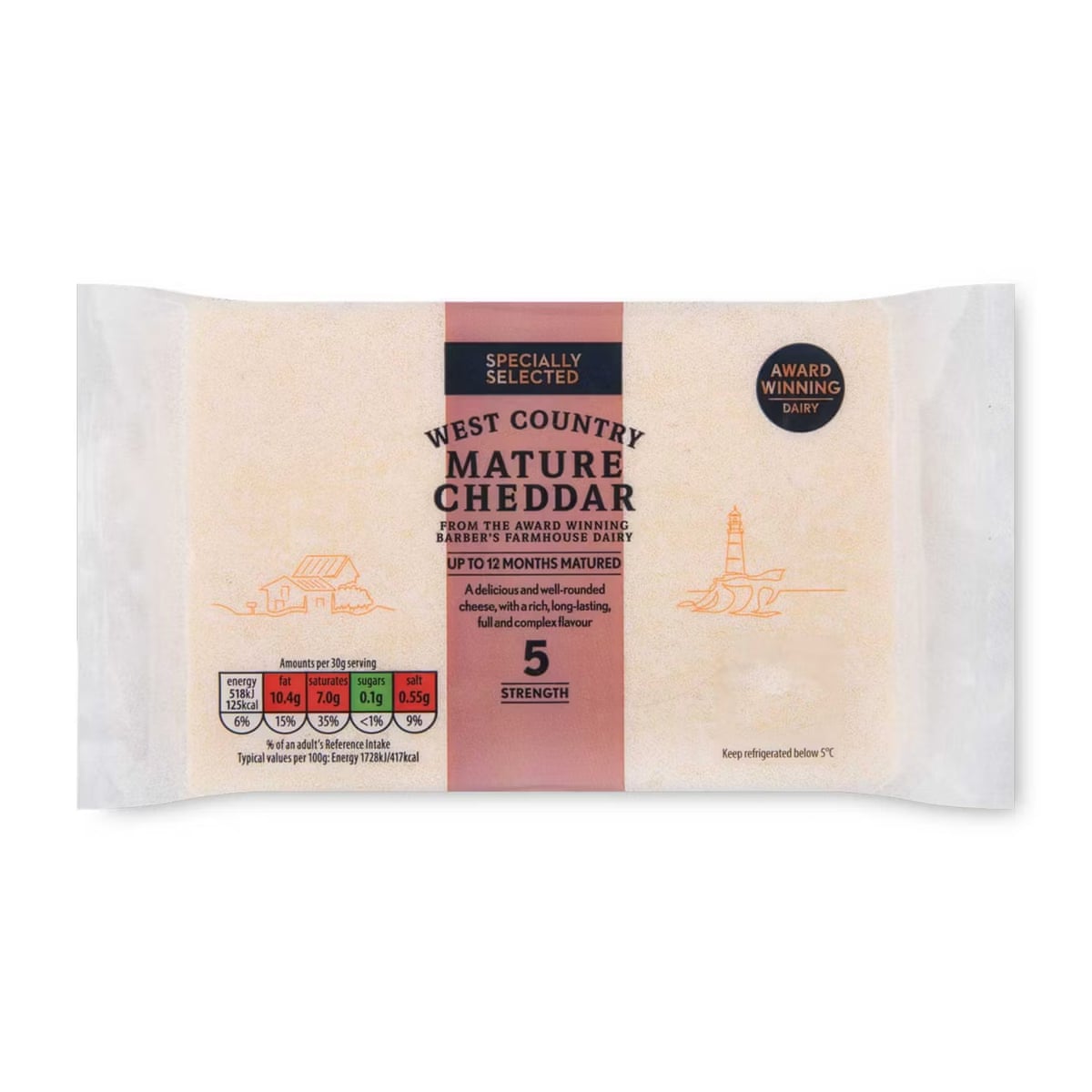 Aldi West Country Mature cheddar cheese