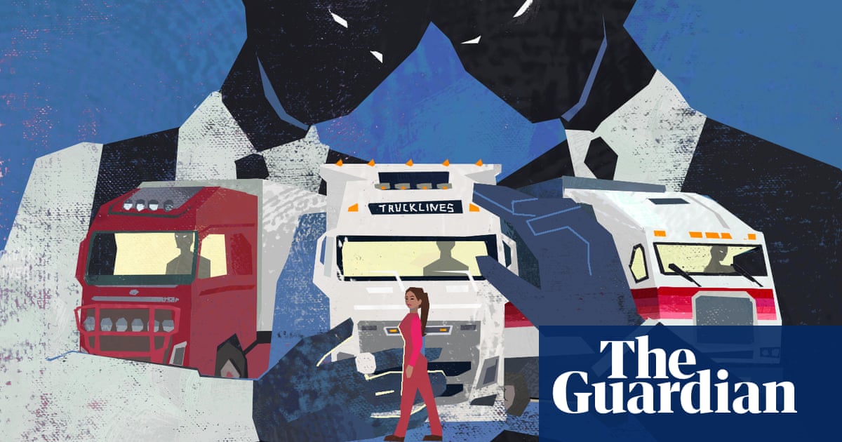 ‘I felt worthless’: harassment and violence shut out female truckers amid driver shortage