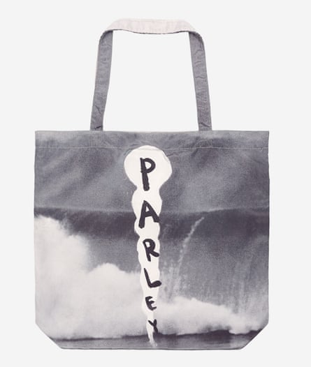 A Parley for the Oceans bag designed by artist Julian Schnabel.