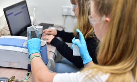 Substance analysis being carried out at Bristol charity The Loop.