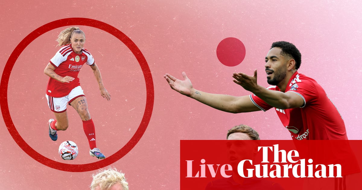 Premier League buildup to Arsenal v Chelsea, plus Everton v Manchester United and WSL – matchday live