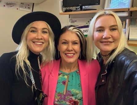 Olivia Nervo, Labour MP Natalie Fleet and Miriam Nervo