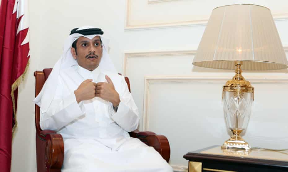 The Qatari foreign minister, Mohammed bin Abdulrahman al-Thani, in Doha on 8 June.