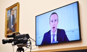 Facebook CEO Mark Zuckerberg testifies before the House Judiciary Subcommittee on Antitrust, Commercial and Administrative Law on Online Platforms and Market Power in Washington, DC.