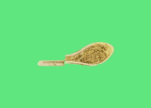 Plastic spoon.