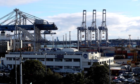 A general view of the Ports of Auckland