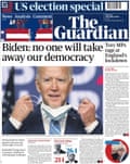 Guardian front page, Thursday 5 November 2020
