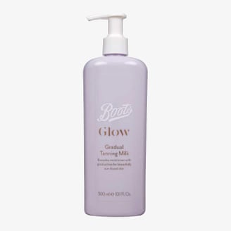 Boots Glow tanning milk.
