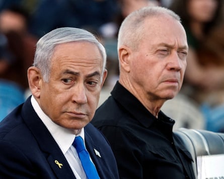Benjamin Netanyahu and Yoav Gallant