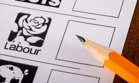 The Labour slot on a voter's ballot paper