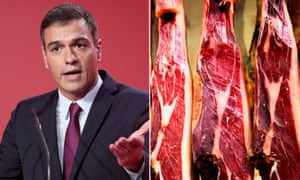 Pedro Sánchez and some jamón ibérico