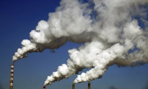 Smoke billows from the chimneys of a factory in Jilin, China.