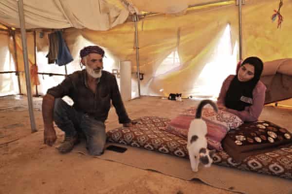 Amr and Fatima Mahrig, 56 and 20 from the Palestinian village Khirbet ar Ratheem tell of harrassment.