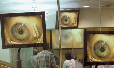 monitors show eyes