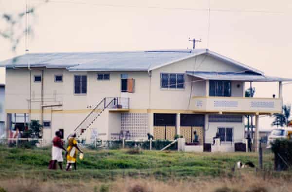 Das Büro des Peoples Temple in Georgetown, der Hauptstadt von Guyana.