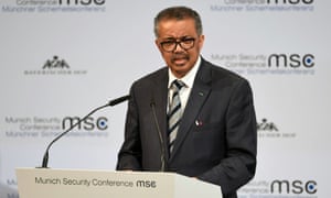 Tedros Adhanom Ghebreyesus, the director general of the World Health Organization