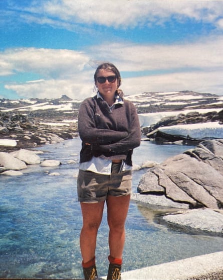 Ya Reeves, 19, on the Australian Alps Walking Track.