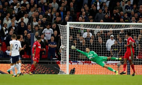 Tottenham’s Kieran Trippier shoots at goal.