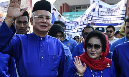 Najib Razak and his wife Rosmah Mansor.