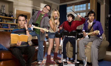 The Big Bang Theory’s Johnny Galecki (second left) and Kaley Cuoco