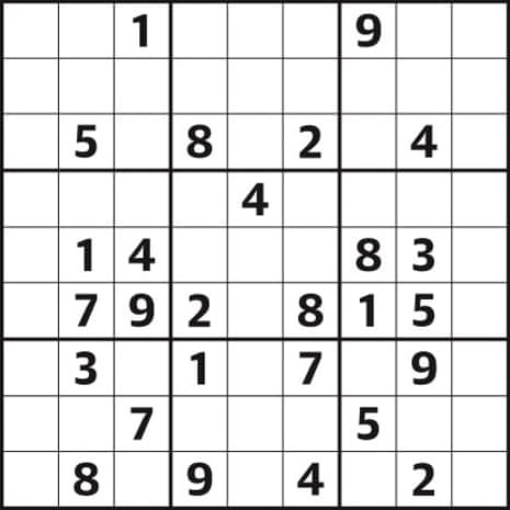 Sudoku 1,247 easy, Life and style