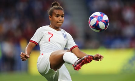 Nikita Parris at the 2019 World Cup in the first bespoke England kit for the women’s team