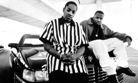Hip-hop duo OutKast circa 1990