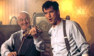 Frank Kelly, left, with Pierce Brosnan in Evelyn, 2012.
