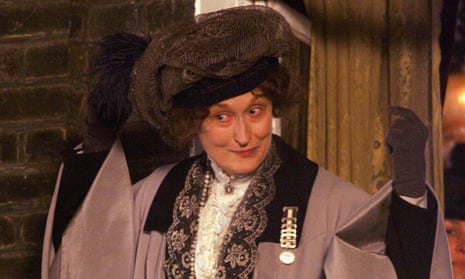 Meryl Streep plays Emmeline Pankhurst in the film Suffragette.