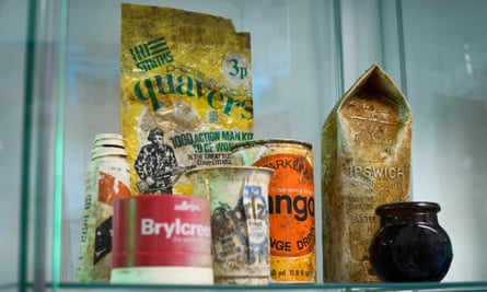 ‘It’s is a way to bring home how bad the problem really is’ … items from the 60s, 70s and 80s in the Vintage Litter Museum.