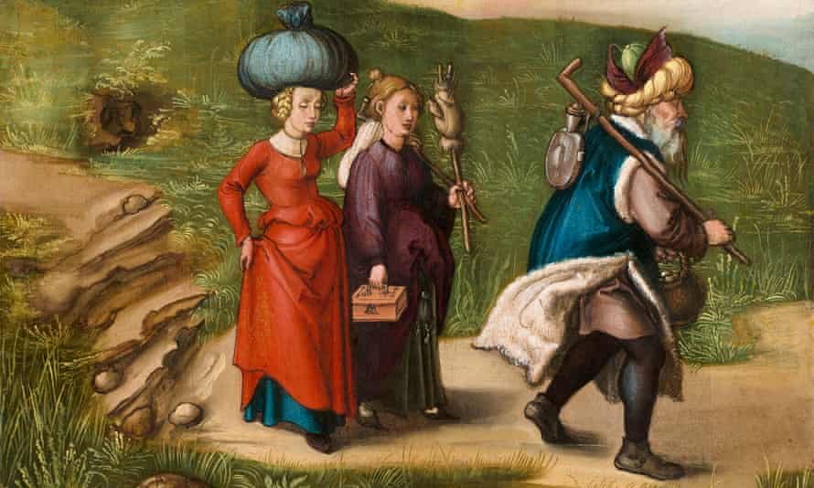 A detail of Lot and his daughters by Albrecht DÃ¼rer.
