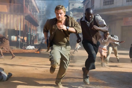 Djimon Hounsou with Leonardo DiCaprio in Blood Diamond