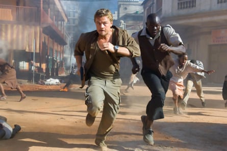 Djimon Hounsou with Leonardo DiCaprio in Blood Diamond