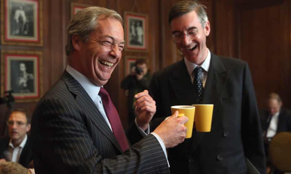 Nigel Farage and Jacob Rees-Mogg