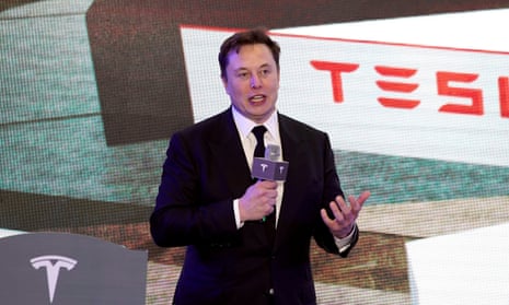 Elon Musk in January. The Tesla CEO’s anti-lockdown cause has won the support of Donald Trump.
